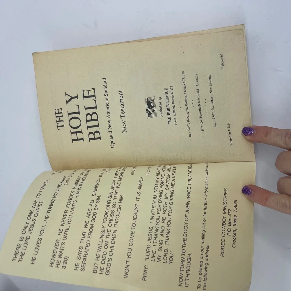 New‎ American Standard New Testament Rodeo Cowboy Ministries Jesus is Lord